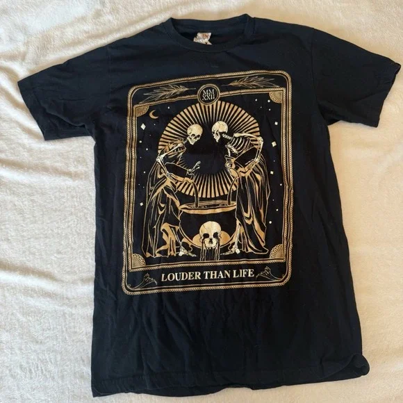 Louder Than Life 2022 Men's T-Shirt Size M Nine Inch Nails Slipknot Kiss Concert - Picture 1 of 7